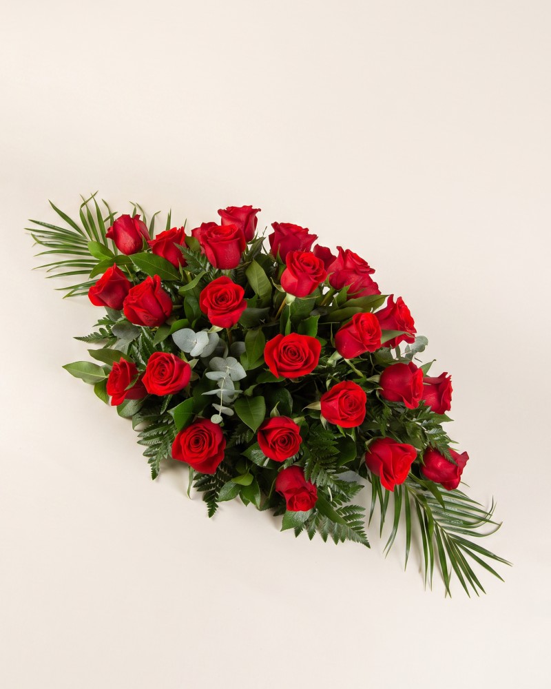 Red Casket Spray