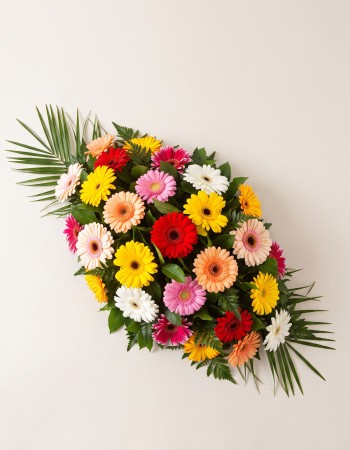 Colourful Casket Spray