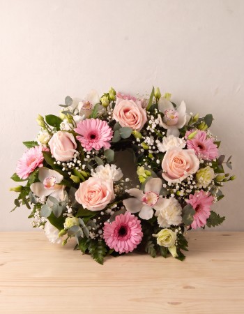 Sympathy Wreath Pink