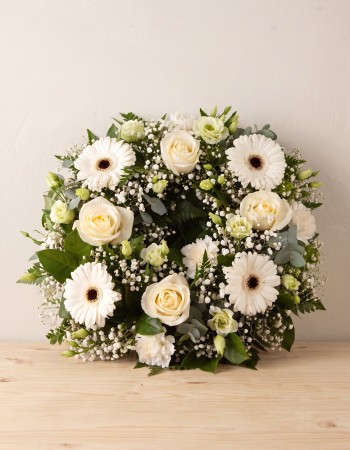 Sympathy Wreath White