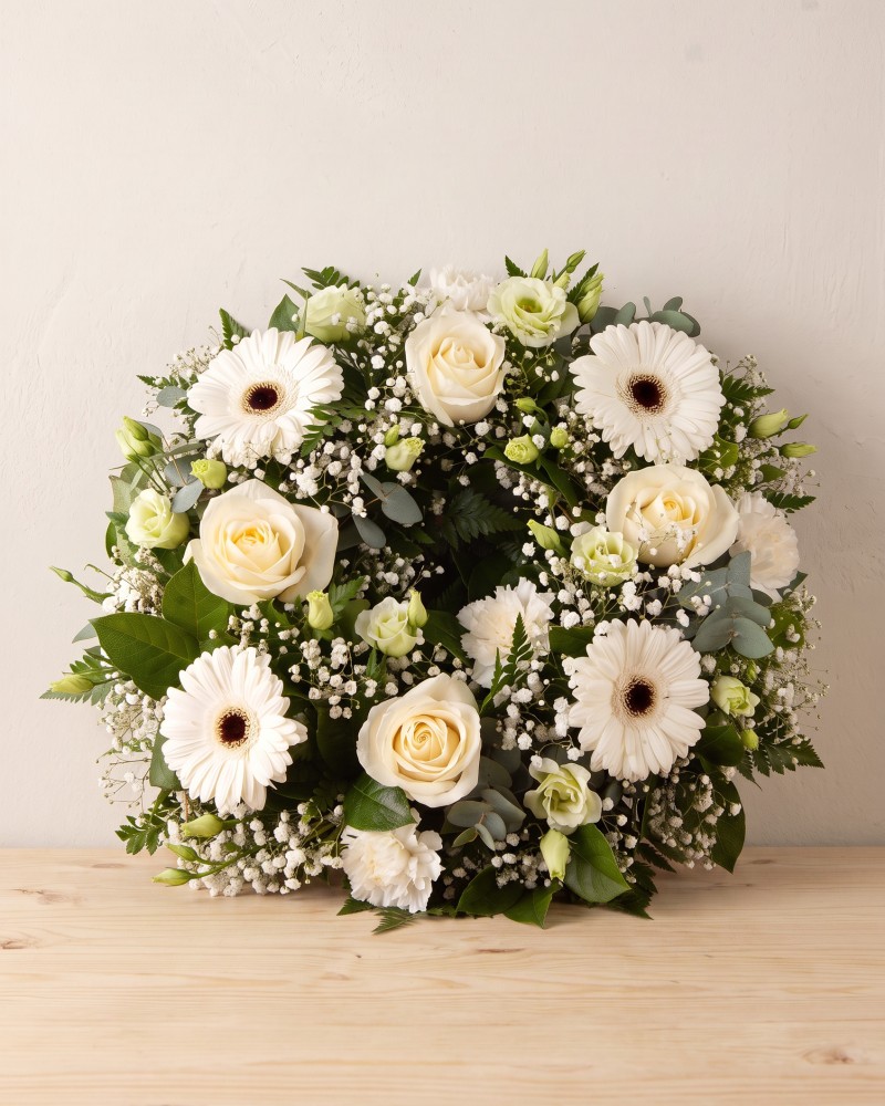 Sympathy Wreath White