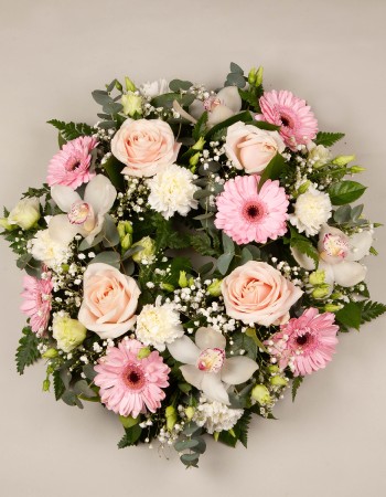 Sympathy Wreath Pink