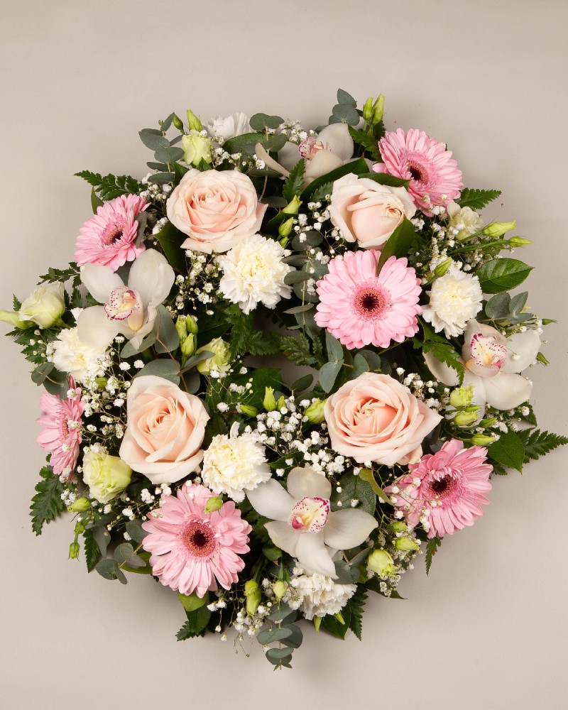 Sympathy Wreath Pink
