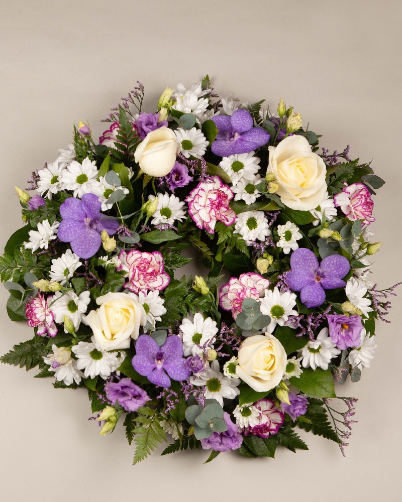 Sympathy Wreath Purple