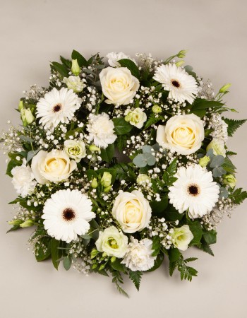Sympathy Wreath White