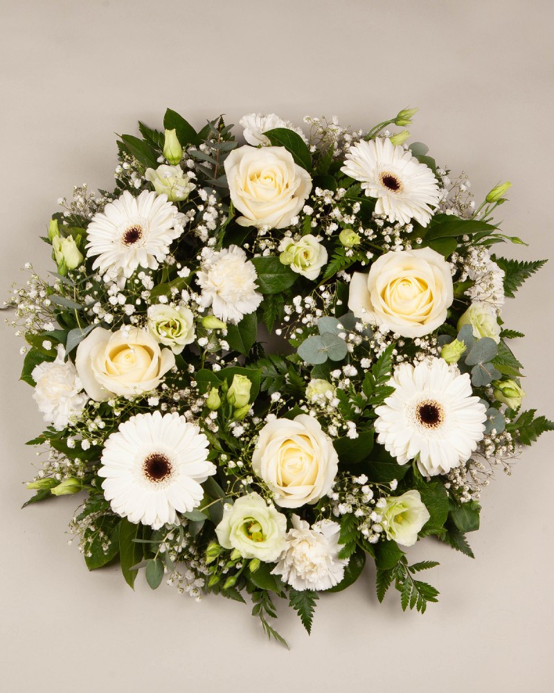 Sympathy Wreath White